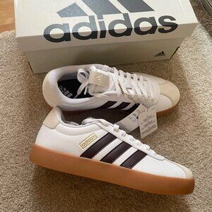 adidas VL Court 3.0 Suede Cushioned Daily Sportswear Skate Shoe Tan/Gum ID6288